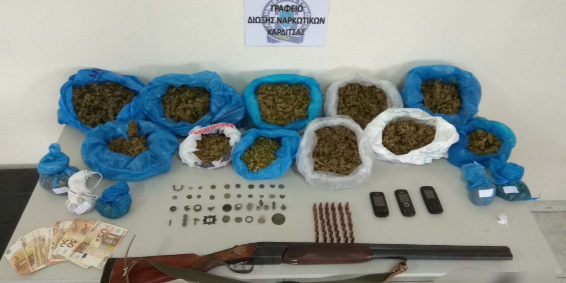 Χειροπέδες σε 38χρονο Τρικαλινό χασισέμπορο και αρχαιοκάπηλο