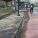 Ακόμη με τα …χιόνια στο κέντρο της πόλης των Τρικάλων