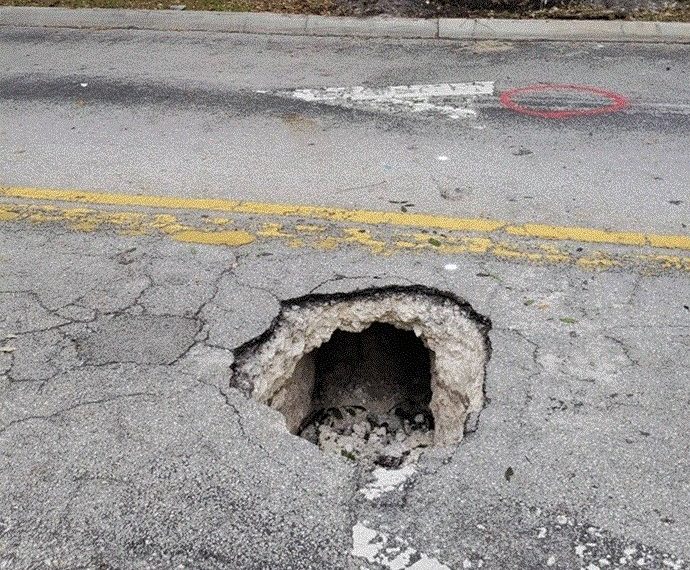 Η λακκούβα οδηγούσε στην …τράπεζα