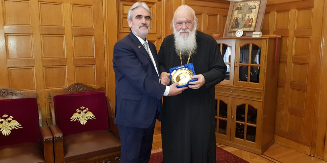 Συνάντηση του Βασίλη Γιαγιάκου με τον Mακαριώτατο Αρχιεπίσκοπο Αθηνών και Πάσης Ελλάδος