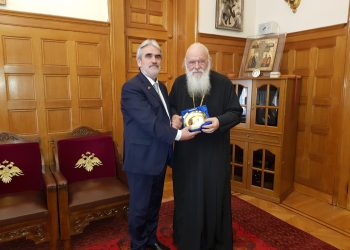 Συνάντηση του Βασίλη Γιαγιάκου με τον Mακαριώτατο Αρχιεπίσκοπο Αθηνών και Πάσης Ελλάδος