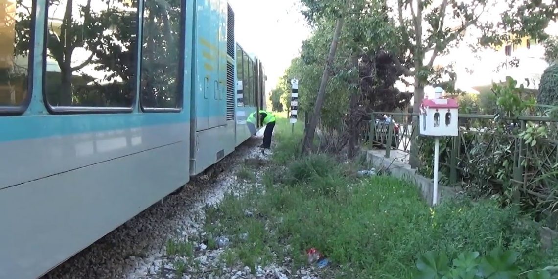 Διαμελίστηκε από αμαξοστοιχία