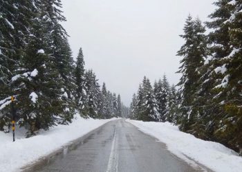 Συνεχίζονται οι Απριλιάτικες …χιονοπτώσεις στα ορεινά των Τρικάλων