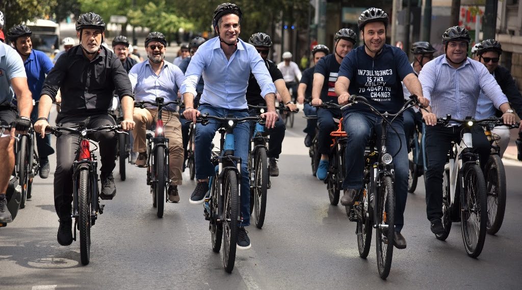 Ποδηλατάδα στο κέντρο των Αθηνών