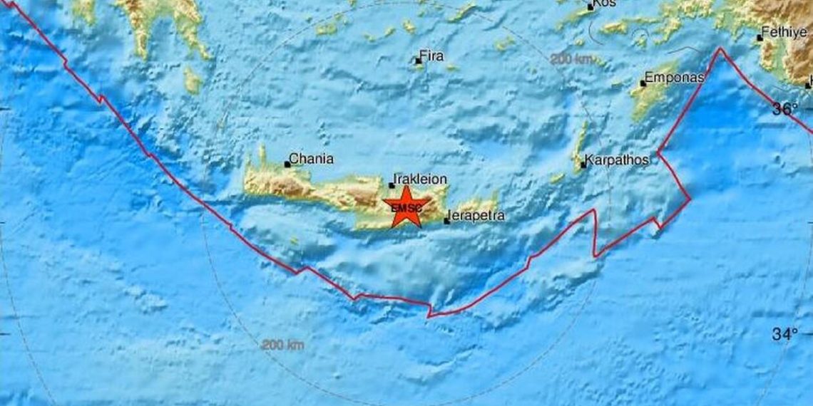 Επίσκεψη του Εγκέλαδου στην Κρήτη