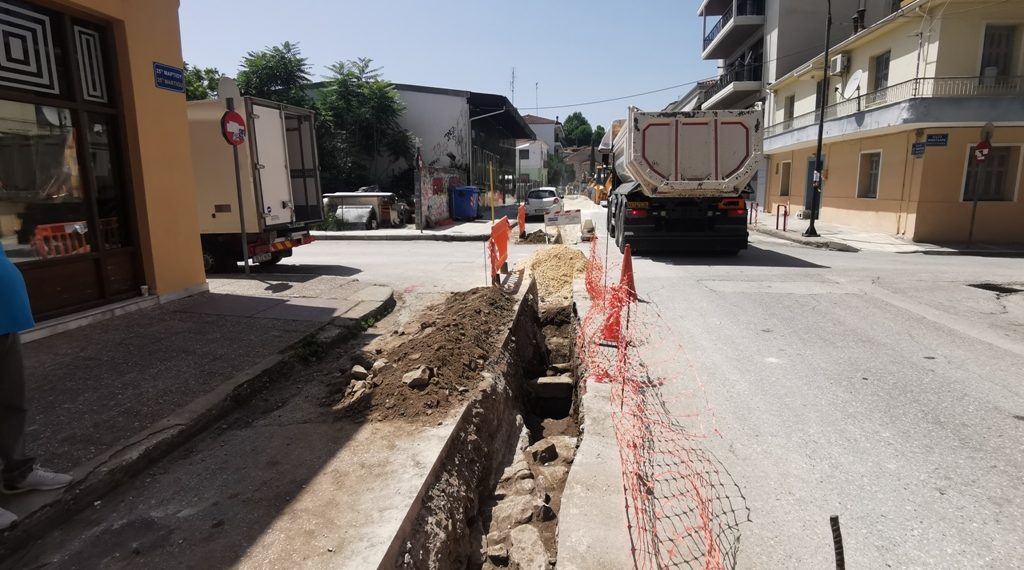Αρχαιολογικά ευρήματα εντοπίστηκαν στην διάρκεια εργασιών της ΔΕΥΑ Τρικάλων