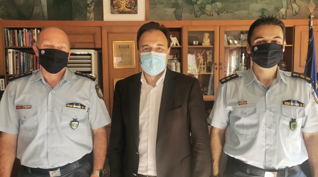 Στον Δήμαρχο Τρικκαίων η νέα ηγεσία της Αστυνομικής Διεύθυνσης Τρικάλων