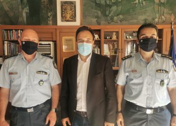 Στον Δήμαρχο Τρικκαίων η νέα ηγεσία της Αστυνομικής Διεύθυνσης Τρικάλων