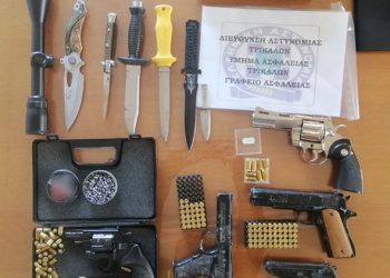 Σύλληψη στα Τρίκαλα για κλοπές και κατοχή όπλων