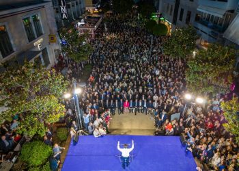 Εντυπωσιακό φινάλε προεκλογικής εκστρατείας για τον Κώστα Σκρέκα