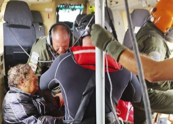 Με ελικόπτερο διασώσεις στα Μεγάλα Καλύβια Τρικάλων