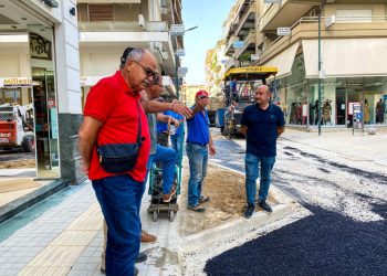 Στην τελική ευθεία η αποκατάσταση της οδού Γαριβάλδη