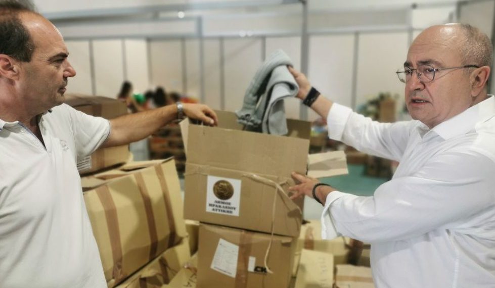 Ανθρωπιστική βοήθεια στον Δήμο Τρικκαίων και από το Ηράκλειο Αττικής