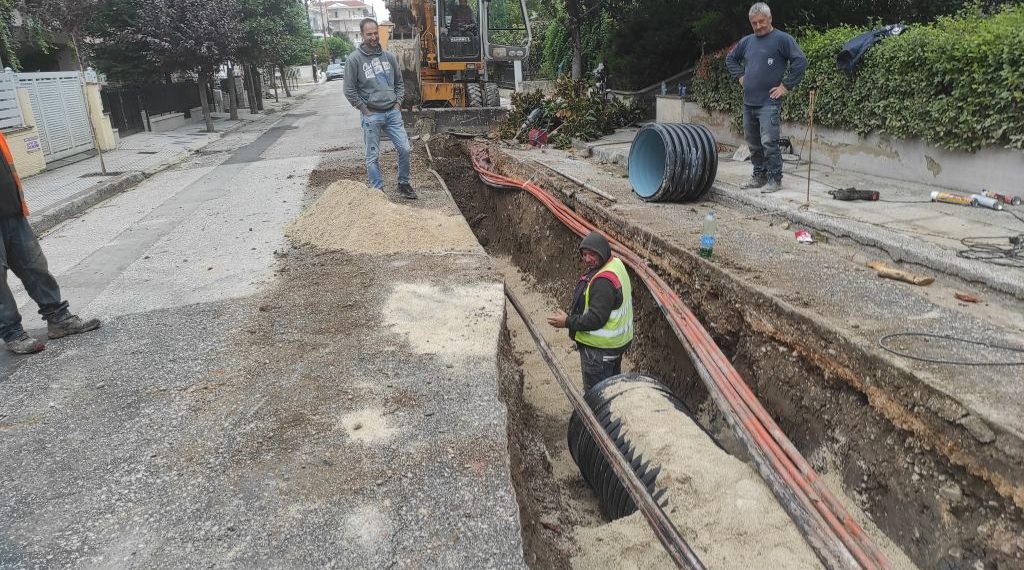 Κατασκευή  αντιπλημμυρικού έργου στην περιοχή πλατείας Βουβής