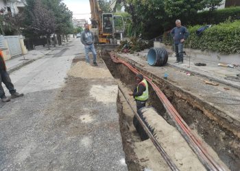Κατασκευή  αντιπλημμυρικού έργου στην περιοχή πλατείας Βουβής