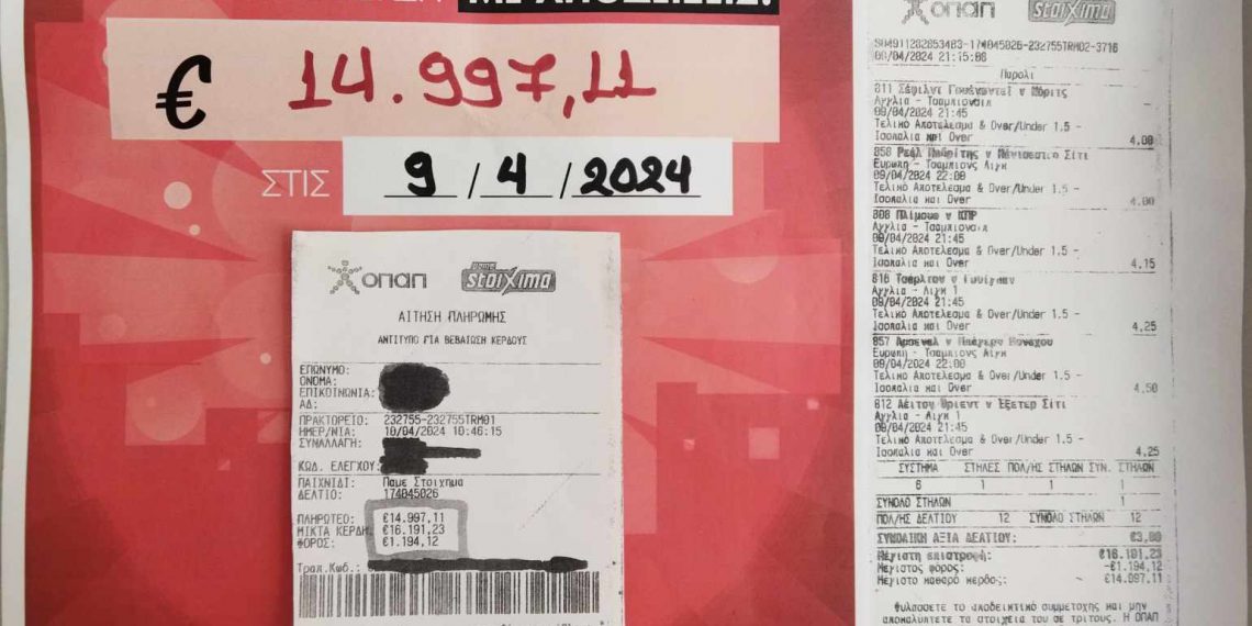 Τα 3 ευρώ μετατράπηκαν σε 15.000