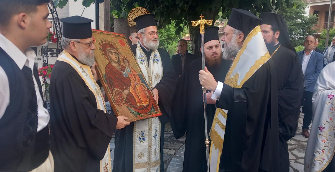 Υποδοχή της συντηρημένης Ιερής Εικόνας της Παναγίας Πιαλειωτίσσης