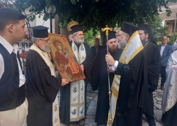 Υποδοχή της συντηρημένης Ιερής Εικόνας της Παναγίας Πιαλειωτίσσης