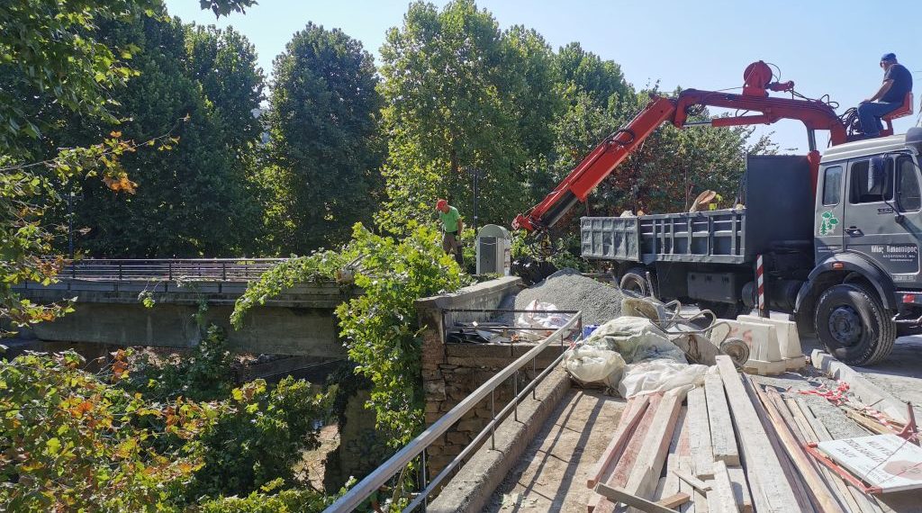 Κατασκευή νέας γέφυρας Μαρούγγαινας στα Τρίκαλα