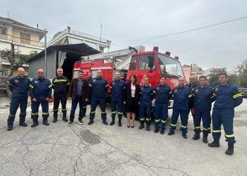 Παραχώρηση νέου καλαθοφόρου οχήματος στην Πυροσβεστική Τρικάλων