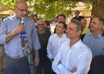 Με τον Κυριάκο Μητσοτάκη στην Ευρυτανία ο Κώστας Σκρέκας
