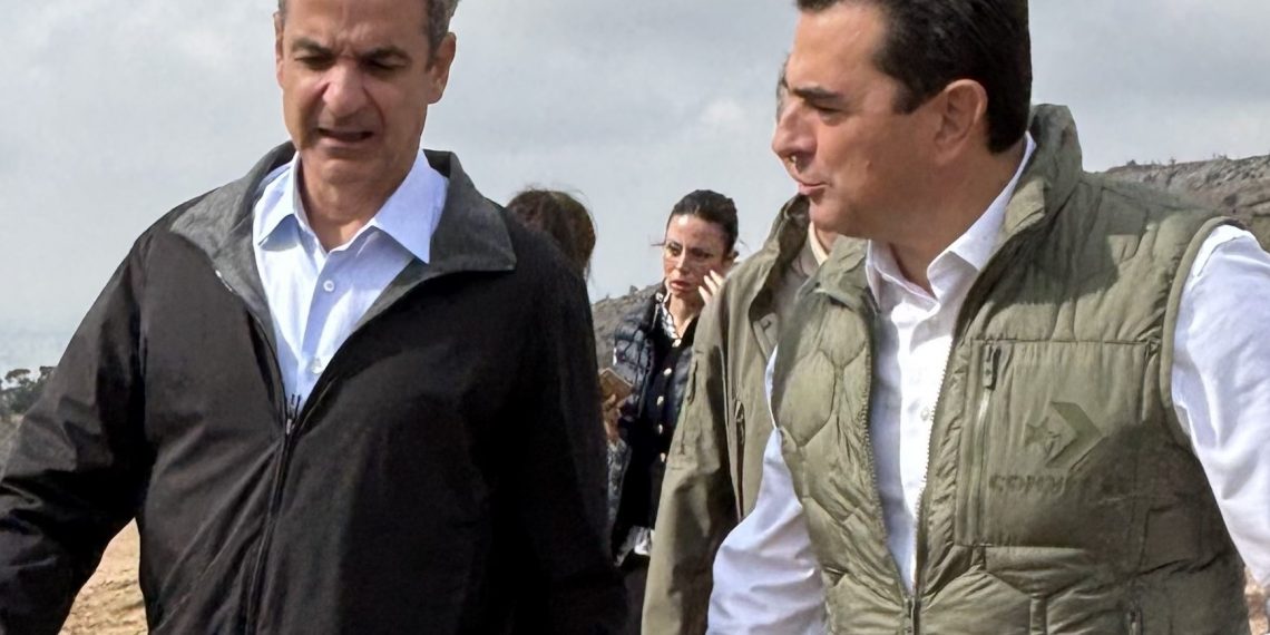 Στο πλευρό του Μητσοτάκη ο Κώστας Σκρέκας σε έργα περιβάλλοντος και ανάπτυξης