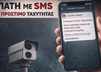Νέο απατηλό μήνυμα για δήθεν πληρωμή τροχονομικής παράβασης